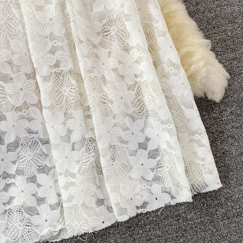 Cute v neck lace dress fashion dress  524