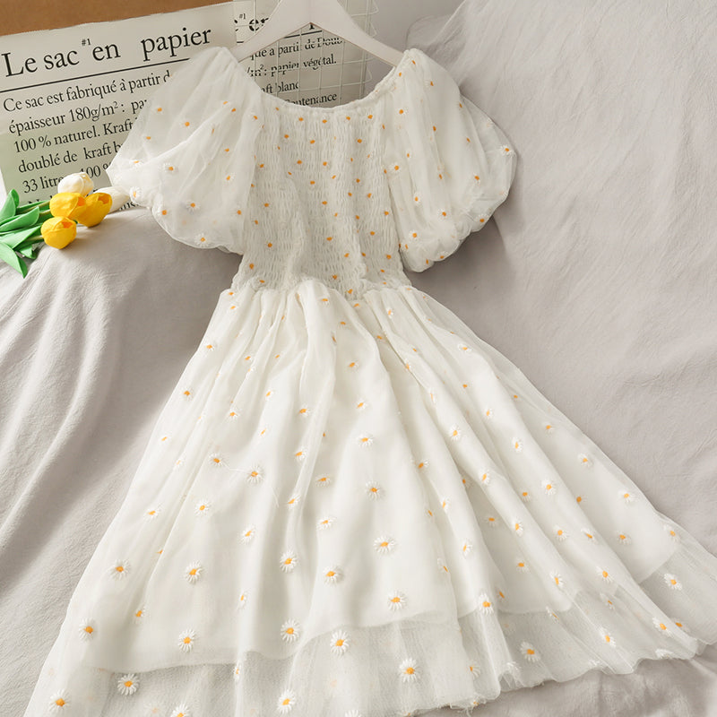 Cute A line little daisy dress  499