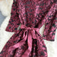Elegant v neck short A line dress fashion dress  682
