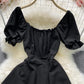 Cute A line lace up dress fashion dress  675