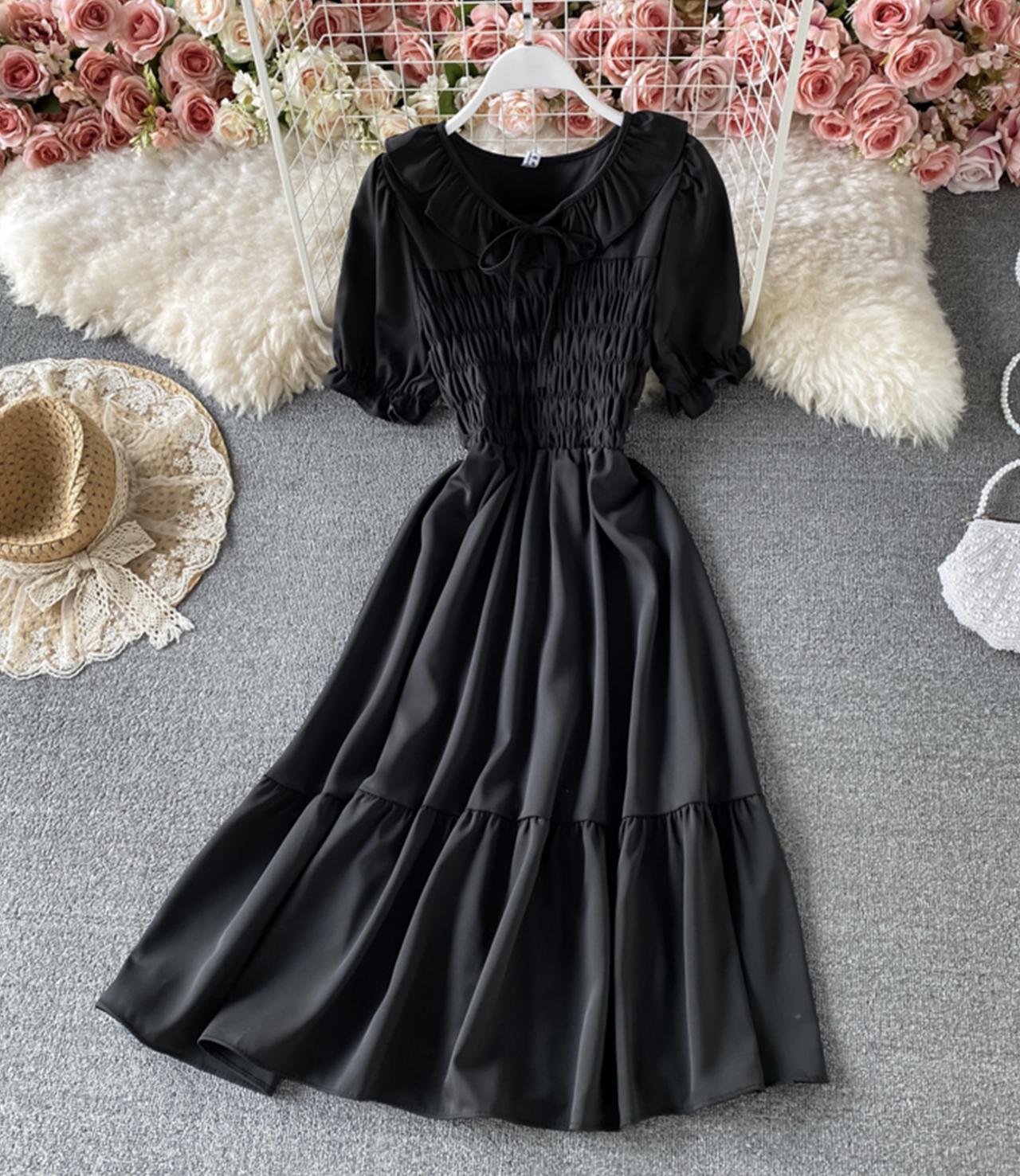 Cute A line short dress fashion dress  688