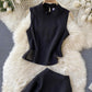 Black two pieces dress fashion dress  663
