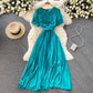 Robe courte en mousseline de soie simple et tendance 554