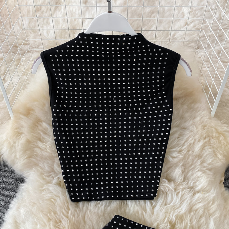 Stylish two pieces beads dress fashion dress  553