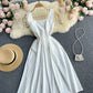 Cute A line bow dress fashion dress  599