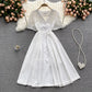 Simple v neck short dress fashion dress  563