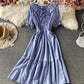Cute A line short dress fashion dress  688