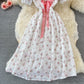 Robe trapèze à fleurs douces et tendance 511