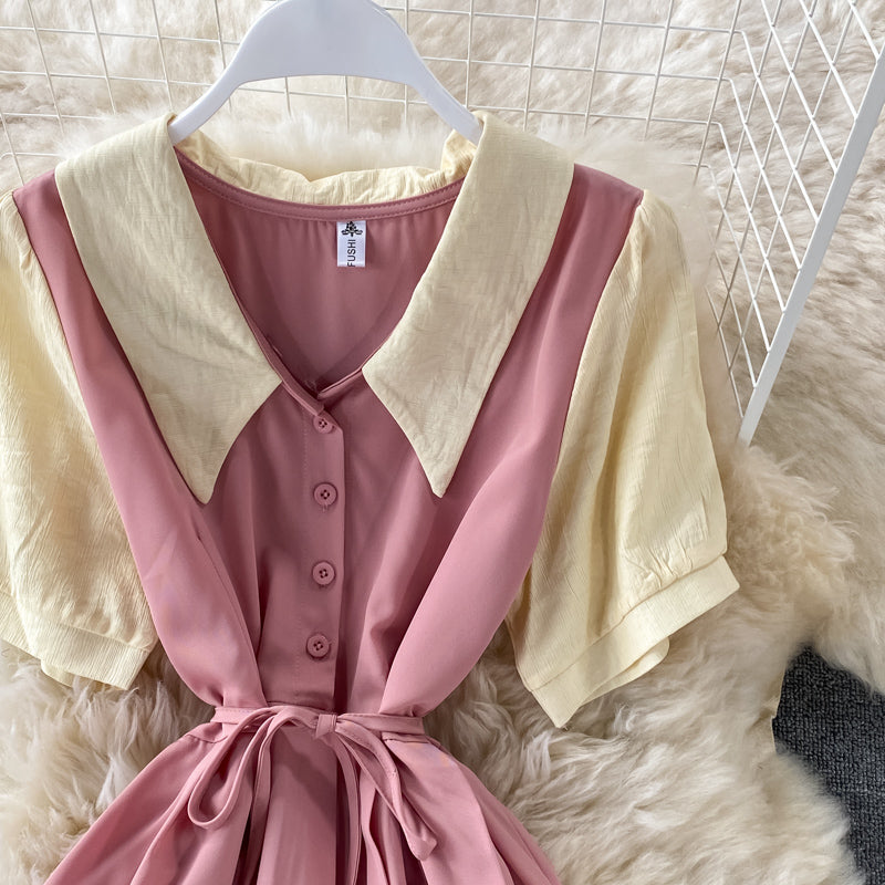 Cute A line short dress fashion dress  635