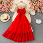 Cute tulle A line dress fashion dress  416