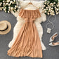 Cute chiffon A line dress fashion dress  637