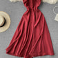 Simple A line short dress fashion dress  678