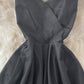 Black v neck tulle short dress A line fashion dress  496