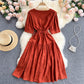 Cute V neck short dress fashion dress  616