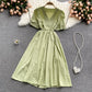 Simple v neck short dress fashion dress  563