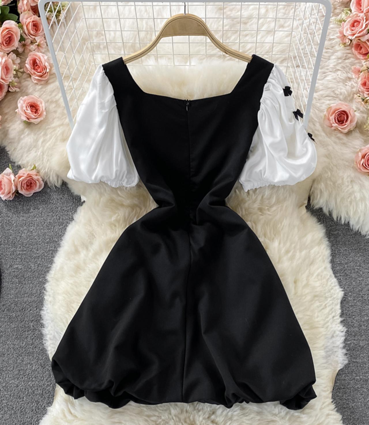 Cute A line short dress fashion dress  519
