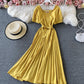 Cute A line short dress simple dress  674