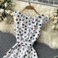 Cute A line high low dress fashion dress  636