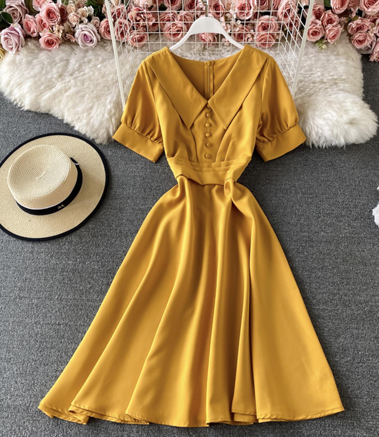 Cute A line short dress fashion dress  690