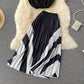 Black A line two pieces dress  662