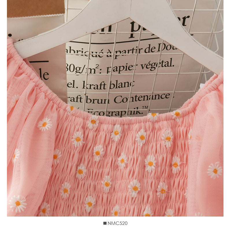 Cute A line little daisy dress  499