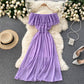 Cute chiffon A line dress fashion dress  637