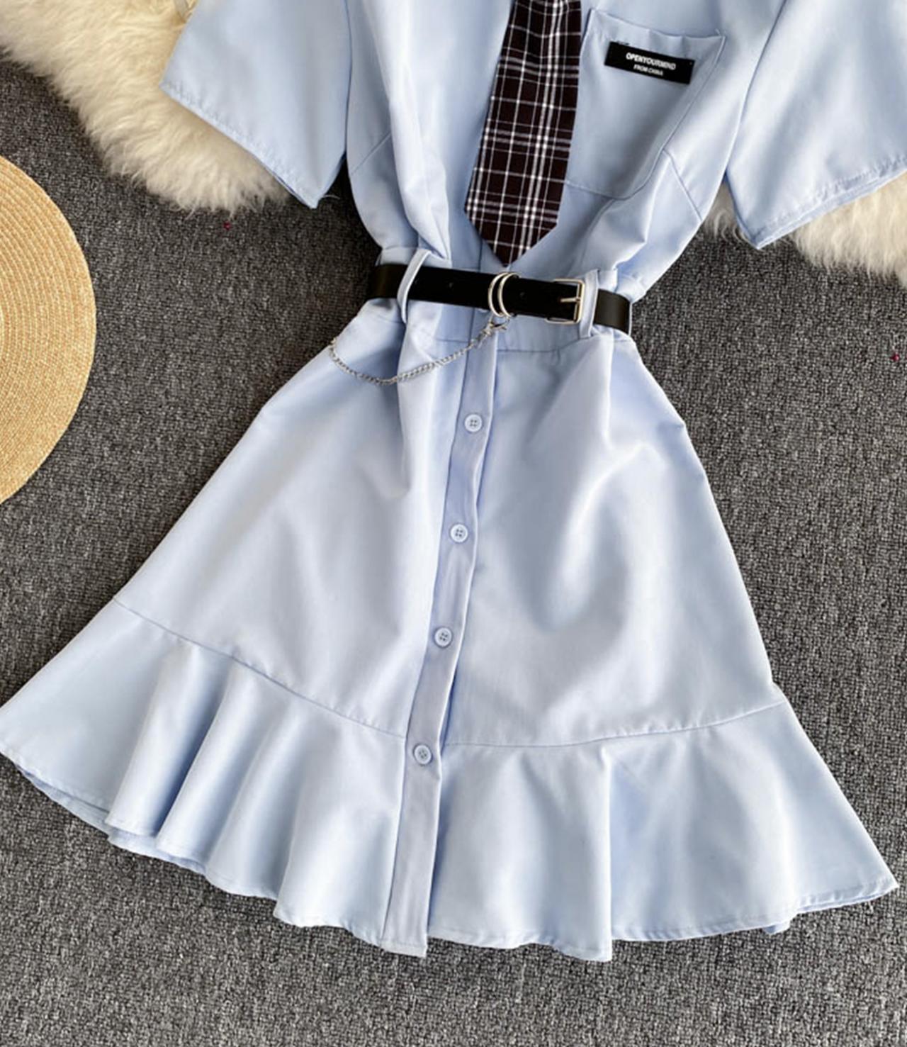 Cute A line short dress fashion dress  668
