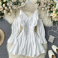 Cute long sleeve short dress fashion dress  648