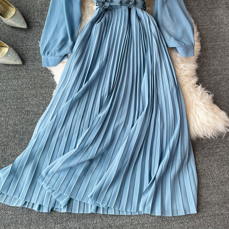 Cute v neck chiffon dress fashion dress  642