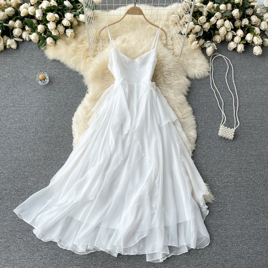 Robe trapèze en tulle mignonne et tendance 617