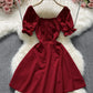 Cute A line lace up dress fashion dress  675