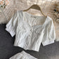 Cute two pieces dress white dress  582