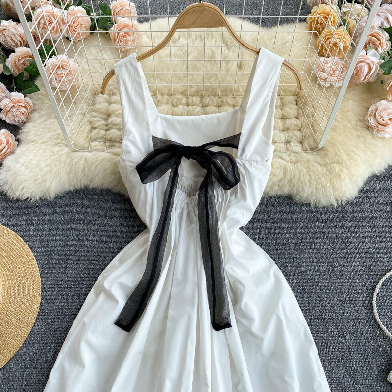 Cute A line bow dress fashion dress  599