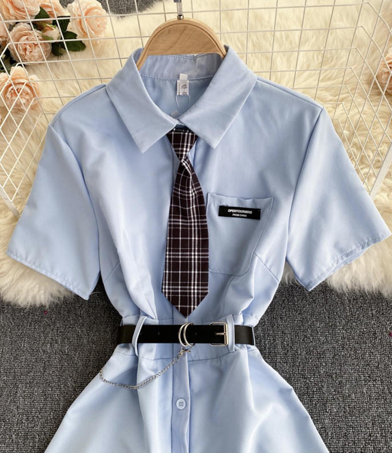 Cute A line short dress fashion dress  668