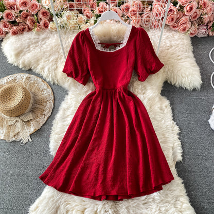 Cute A line short dress fashion dress  641