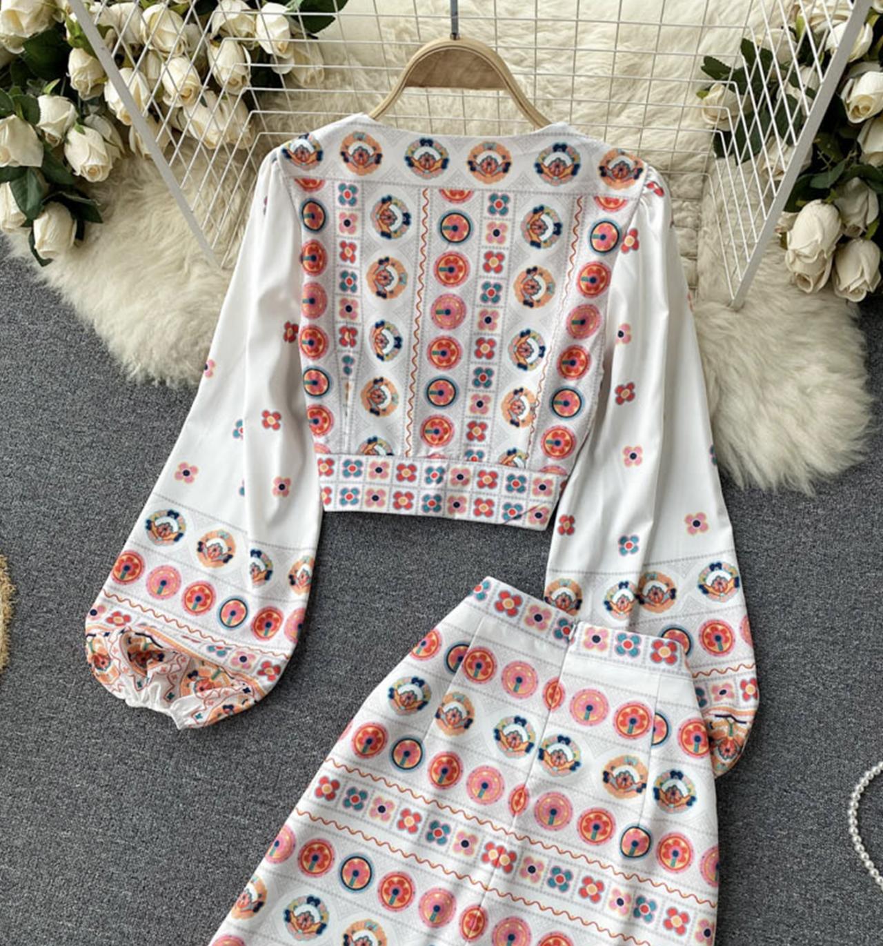 Cute two pieces dress A line fashion dress  686