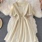 Cute A line short dress fashion dress  603