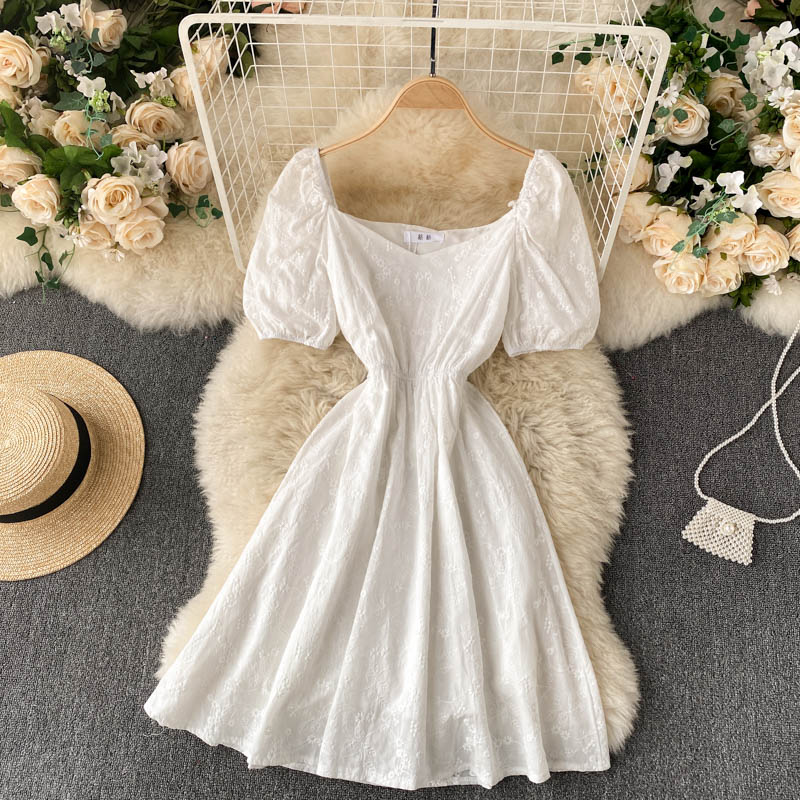 Cute A line short dress fashion dress  640
