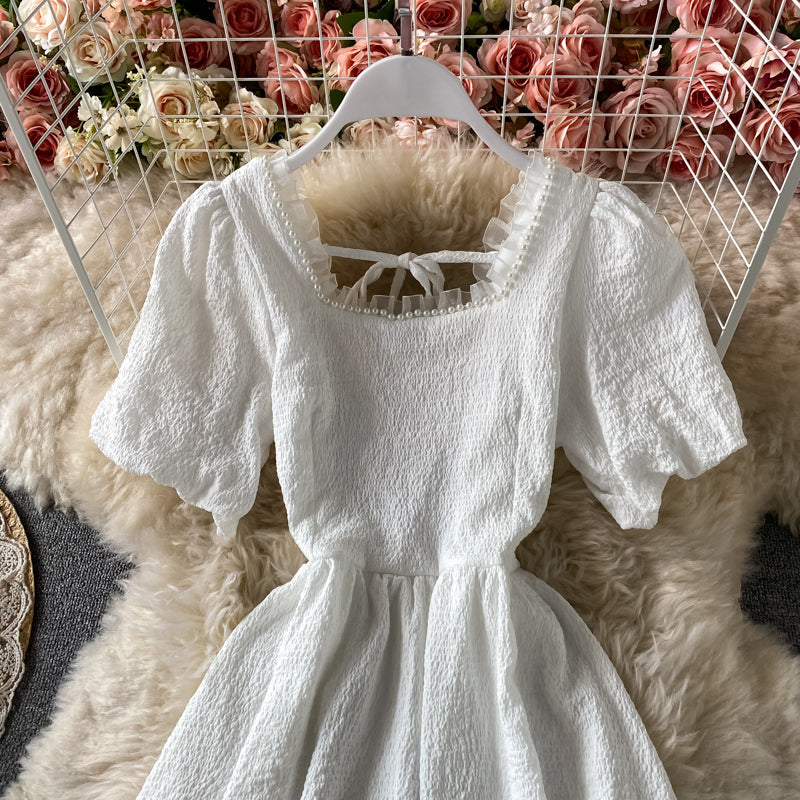 Cute A line short dress fashion dress  641