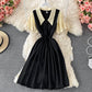 Cute A line short dress fashion dress  635