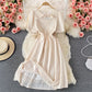 Cute bow short A line dress fashion dress  533