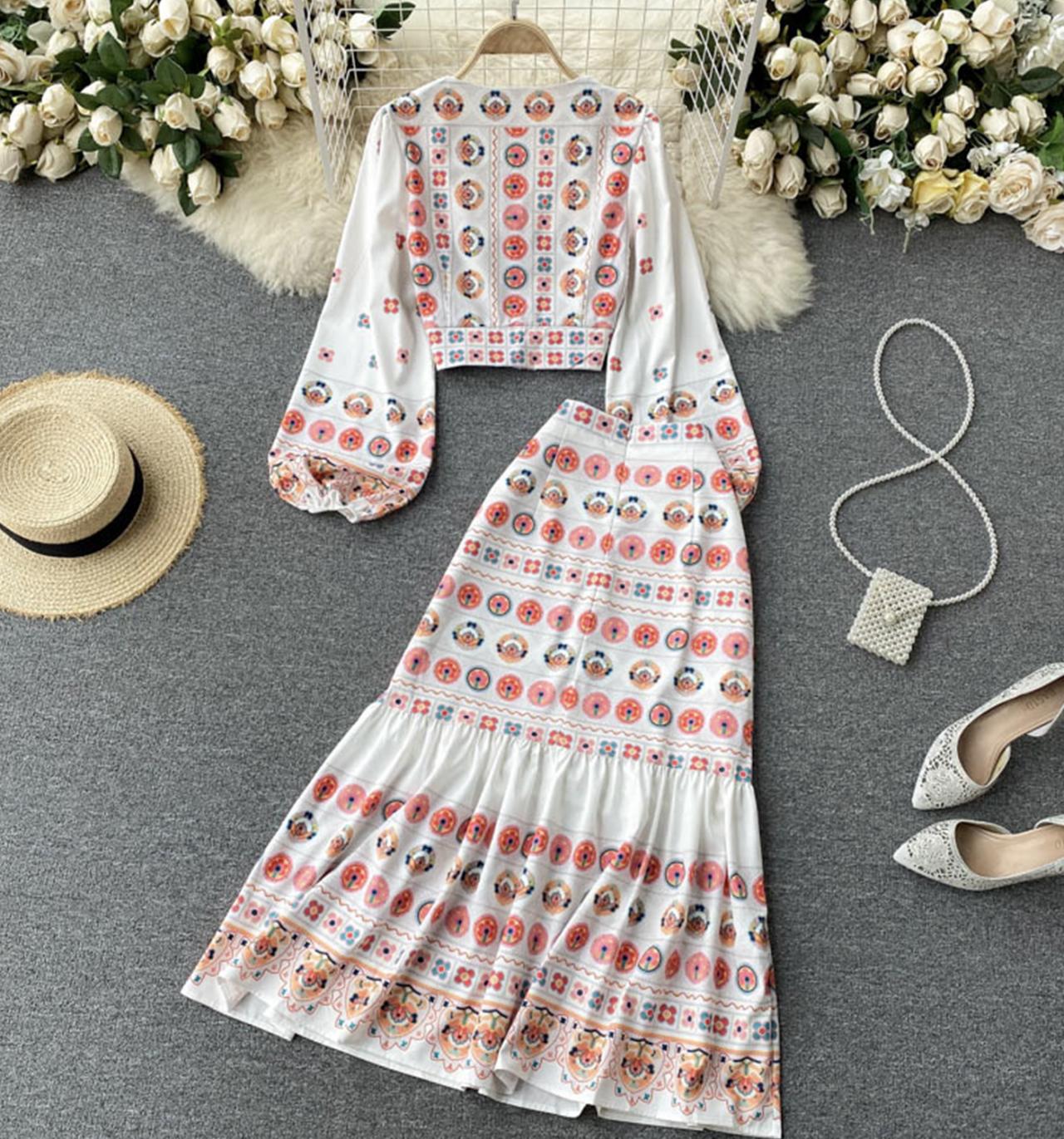 Cute two pieces dress A line fashion dress  686