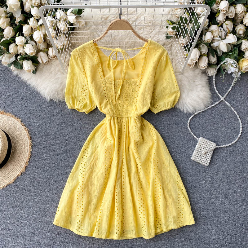Cute A line short dress fashion dress  638