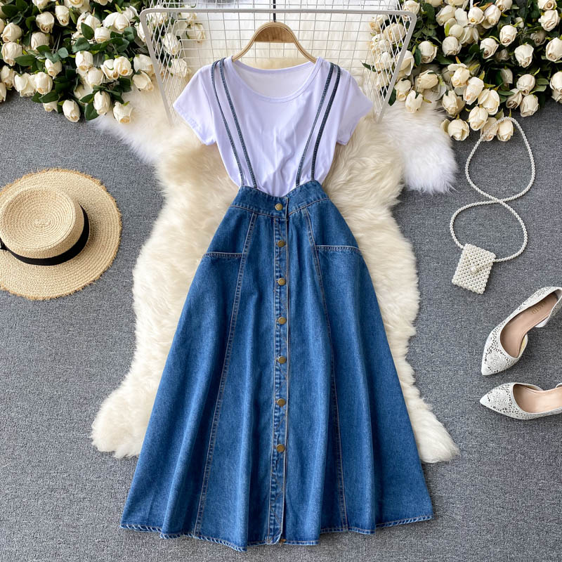 Cute A line two pieces dress  628
