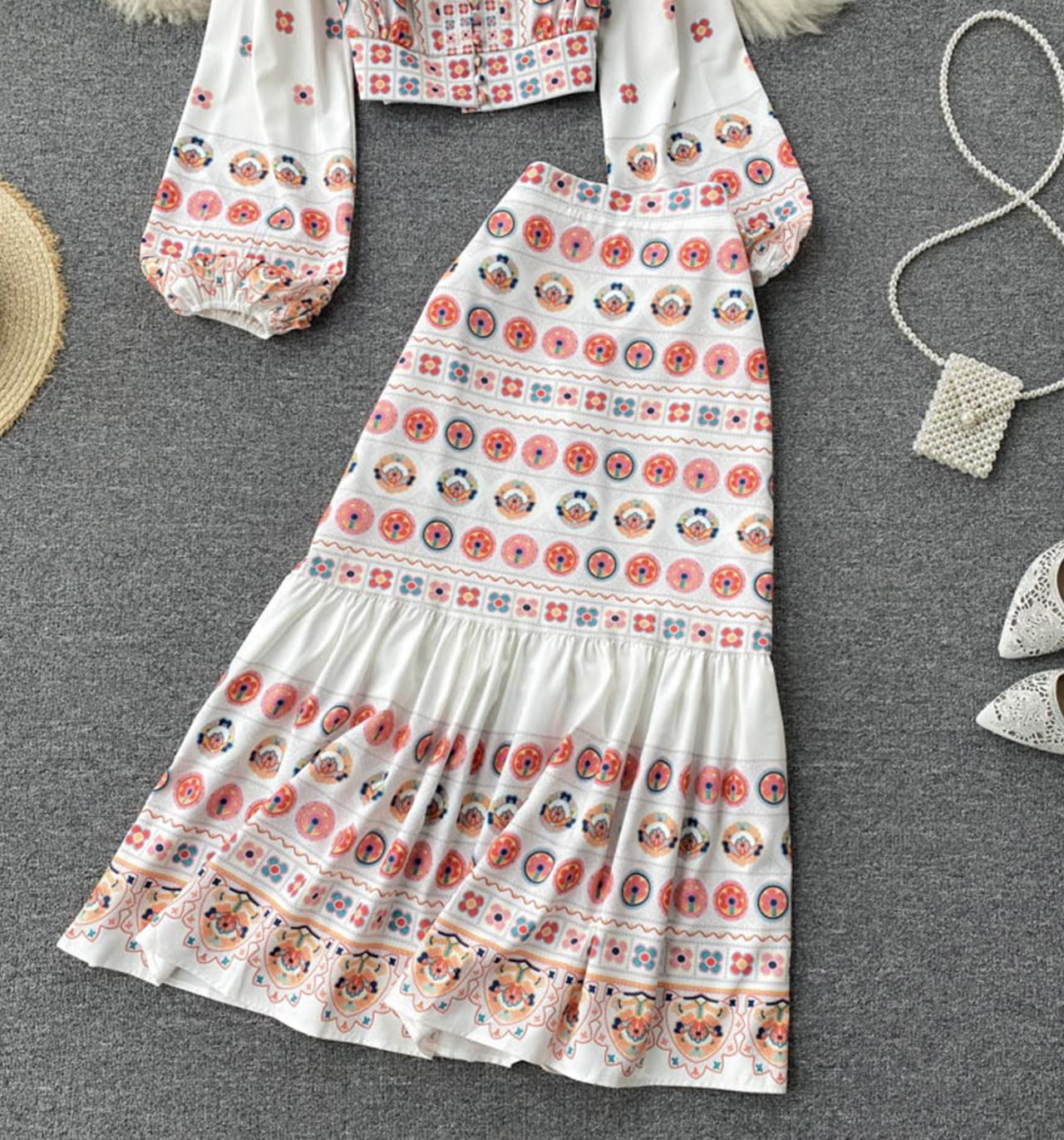 Cute two pieces dress A line fashion dress  686