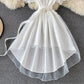 Robe mignonne à coupe haute et basse, robe tendance 604