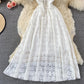 Cute v neck lace dress fashion dress  524