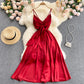 Cute v neck backless dress fashion dress  600
