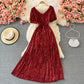 Shiny sequins long dress fashion dress  507
