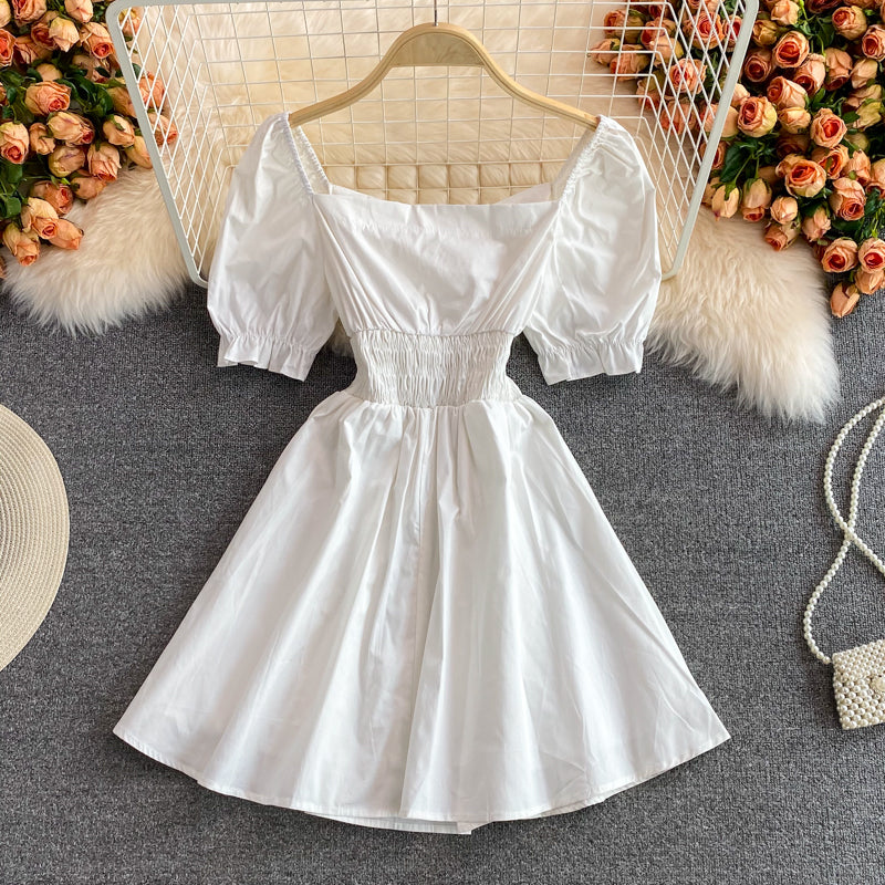 Cute A line short dress fashion dress  560